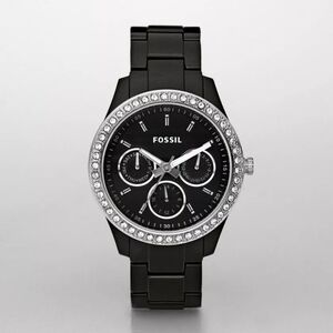 Fossil Watch Black Crystal Case